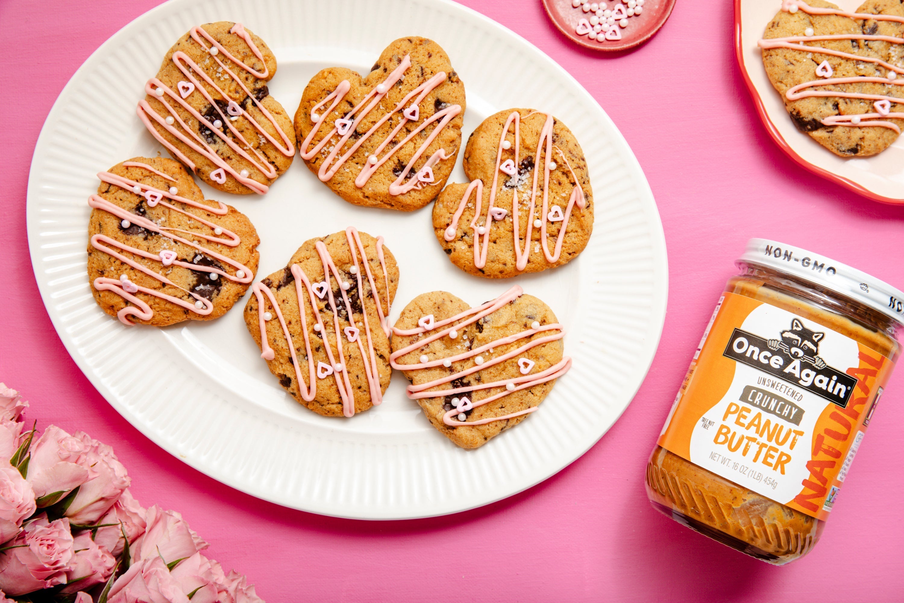 Peanut Butter Cookies with Chipped Chocolate &amp; Sea Salt