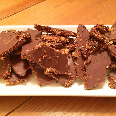 Peanut Butter Chocolate Quinoa Brittle