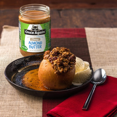 Maple Almond Stuffed Baked Apples