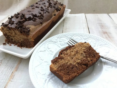 Chocolate Almond Butter Marble Cake