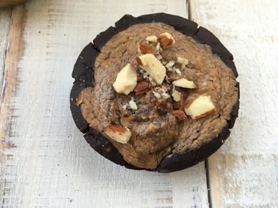 Chocolate Brownies with Almond Butter Topping
