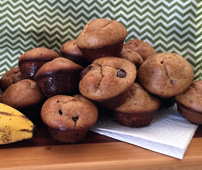 Peanut Butter Banana Mini-Muffins