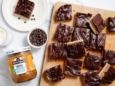 Almond Butter Shortbread Bars