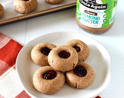 Thumbprint Almond Cookies