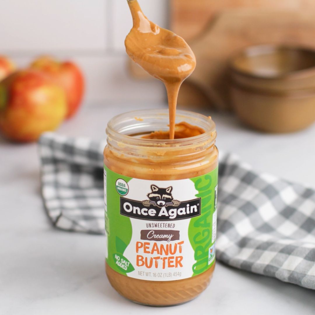Once Again Organic Creamy Peanut Butter, Unsalted Unsweetened